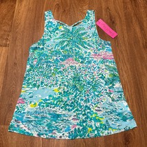 Lilly Pulitzer Kristen Top Gustavia Green Sunshine City Tank Strappy XXS... - $38.61