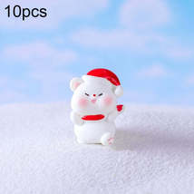 10pcs Christmas Cute Micro Landscape DIY Decorations Snowy Desktop Ornament, Sty - £0.78 GBP