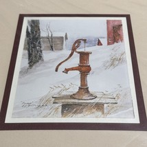 Ed Gifford Photographic Imagery Signed 8x10 Winter Water Pump 1991 - £24.93 GBP