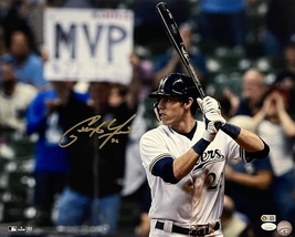 CHRISTIAN YELICH SIGNED Autographed 16x20 Milwaukee BREWERS PHOTO JSA WI... - £127.59 GBP