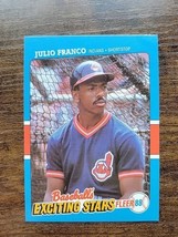 Julio Franco 1988 Fleer Exciting Stars #14 - Cleveland - MLB - £1.54 GBP