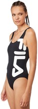 Fila Womens Henrietta Logo Sleeveless Bodysuit Size Large Color Black - £39.76 GBP