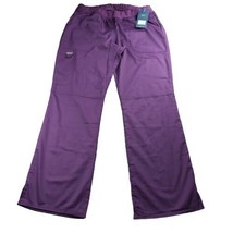 Cherokee Workwear Women&#39;s Eggplant Purple Modern Classic Scrub Pants Siz... - £10.29 GBP