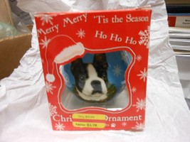 E&amp;S Pets &quot;Boston Terrier Dog&quot; Shatterproof Ball Ornament NEW 3&quot; - $180.20 MXN