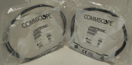Two Commscope Uniprise UNC6-BK-7F  Cat 6 Patch Cord 7 Feet Black UC1BBB2... - $19.99