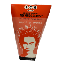 Ice Hair Spiker Colorz Metallix Color Styling Glue amp&#39;d up Orange 1.69 FL OZ - $14.84