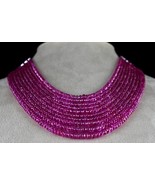 Natural Burma Pink Sapphire Beads Round Diamond 18k Gold Rare Important ... - £70,678.25 GBP