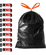 Heavy-Duty Unscented Small Garbage Bags for Bathroom, 2.6 Gallon 20 Count - £9.37 GBP