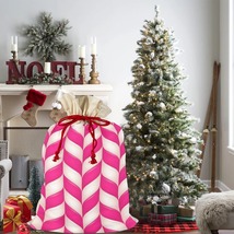 Pink Candy Pattern Christmas Bag Sack Santa Claus Bags 21&quot;x32&quot; (2 Sides) - £20.91 GBP