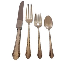 Chased Romantique by Alvin Sterling Silver Flatware Set Dinner Service 38 pieces - £1,707.39 GBP