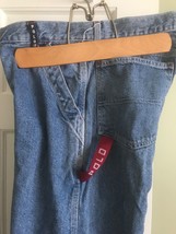 vintage polo ralph lauren carpenter jeans 90s y2k grunge loose baggy blue L 32w - £27.66 GBP