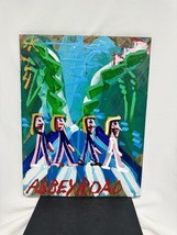 Steve Keene Painting Signed Original ‘24 Plywood 15.5x12 The Beatles Abbey Road - £84.09 GBP