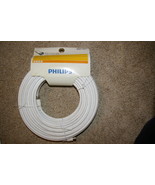 Philips COAX RG6 Cable for TV Antenna Satellite 100&#39; - £17.19 GBP