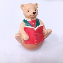 Hallmark Teddy bear roly poly Christmas baby toy caroler book Willitts Design - £11.99 GBP