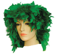 Morris Costumes Feather Wig Green - £82.59 GBP