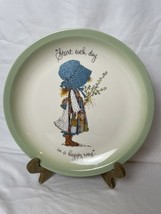 HOLLY HOBBIE Plate Collector&#39;s Edition 1972 Start Each Day In A Happy Way Green - £13.96 GBP