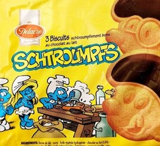 1996 Smurfs Belgium Delacre Schtroumpfs Cookies Wrapper Empty Brussels E88H - $29.99