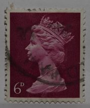 Vintage Stamps British Great Britain England Uk Gb 6 D Elizabeth Stamp X1~B8 - £1.40 GBP