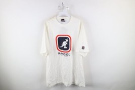 Deadstock Vintage 90s Kangol Mens Large Spell Out Big Logo Short Sleeve T-Shirt - £53.41 GBP