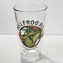 Bull Frog Ale Issaquah Ales 16oz Pint Beer Glass 5 7/8&quot; - $10.36