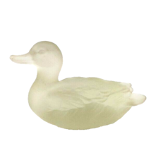 Goebel 1978 Frosted Duck Glass Figurine - £19.49 GBP