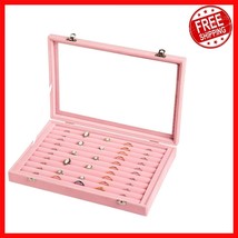 10-Slot Jewelry Storage Tray with Transparent Lid - Perfect for Home or ... - $678.97 MXN