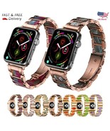 Resin and Stainless Steel Watch Band for Apple Watch, NEW Strap for all Series - $37.99