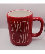 Rae Dunn Artisan Collection by Magenta &quot;Santa Claus&quot; red  mug, white let... - $22.00