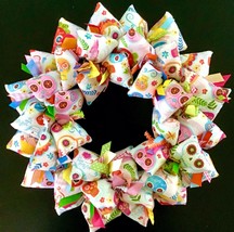 Day of the Dead, Sugar Skulls, Dia De Los Muertos, Halloween, Handmade Wreath - £42.36 GBP