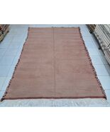 Handwoven Moroccan Zanafi Rug: Berber Flatweave Carpet (189cm/288cm) - $1,700.00