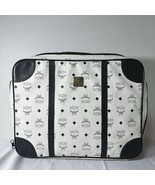 Mcm Visetos Luggage/ Travel Bag White/Blue  Visetos Leather Top Handle 1... - $349.99