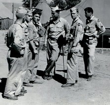 WWII Photograph Joe Louis talking With Men From The 464th Bomb Group In ... - $104.93
