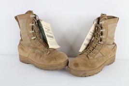 Deadstock Vtg Y2K 2004 Mens 7 Military Issue Suede Leather Goretex Comba... - £77.73 GBP