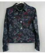 Baccini  Women's Lightweight Denim Style Floral Jacket Size Small - €17,00 EUR Baccini  Women's Lightweight Denim Style Floral Jacket Size Small - €17,00 EUR
