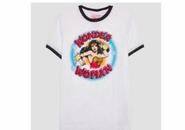 Mens Wonder Women White Graphic Tee Top Size-2XL  T Shirt NWT - £9.63 GBP
