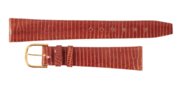 Hadley Kalbe Brown Lizard Watch Band New Old Stock 18mm Made in Italy - $30.84