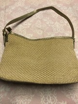 Frankie &amp; Johnny Women&#39;s Handbag Woven Cotton Blend Hobo Metallics HANDBAG NWOT - £9.48 GBP
