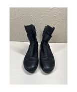Ecco Skyler HydroMax Black Leather Zip Wedge Ankle Booties Womens Size 7... - $98.06 CAD