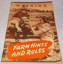 Vintage J. R. Watkins Co Farm Hints and Rules Advertising Booklet 1944 - $9.95