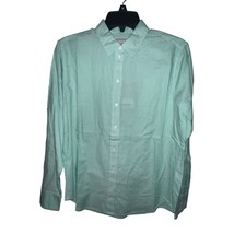 Everlane Womens Cotton Oversized Shirt 2 Mint Green White Pinstripe Button Down - £25.60 GBP