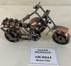 Motorcycle Mini Replica: Made Of Bronze Nuts &amp; Bolts; Rotating Parts; New In Box - £9.59 GBP