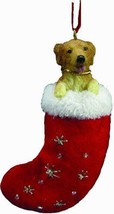 Golden Retriever Stocking Ornament w "Santa's Little Pals" Hand Painted - £21.25 GBP