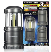 Bell &amp; Howell Taclight Mini Lantern 3 Pack Super Bright 300 Lumens Collapsible - £19.74 GBP