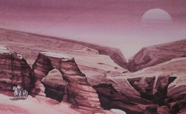 Vtg Michael Atkinson Inspiration Arches Cowboy Art Signed Litho Print Surreal Sw - £79.42 GBP