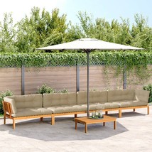  Patio Pallet Sofa Set Set of 5 Beige Solid Acacia wood Large - €1.067,45 EUR