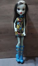 Monster High Frankie Stein Doll Emoji Dress Daughter Of Frankenstein 11” - £13.07 GBP