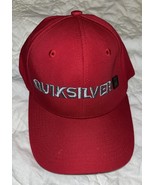 Quiksilver Emblem Embroidered Men’s Hat Cap Advertising OSFM Flexfit Red... - $26.77 CAD