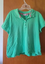 Ladies Izod 95%Cotton 5% Spandex XL 5 Button Pull Over Shirt Super Cute Casual - £8.60 GBP