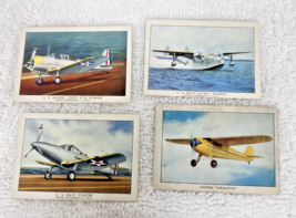 4 Vintage 1940s Wings Cigarette Airplane Collectible Trading Cards Military - $7.43