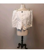 Tommy Hilfiger Shorts Womens 16 White Denim Flat Front - $11.35